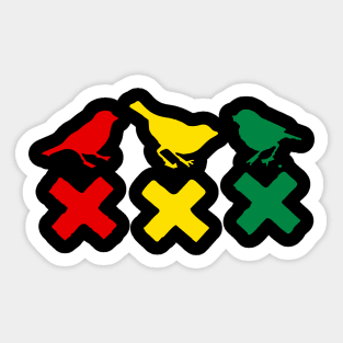 Three little birds Sticker